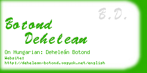 botond dehelean business card